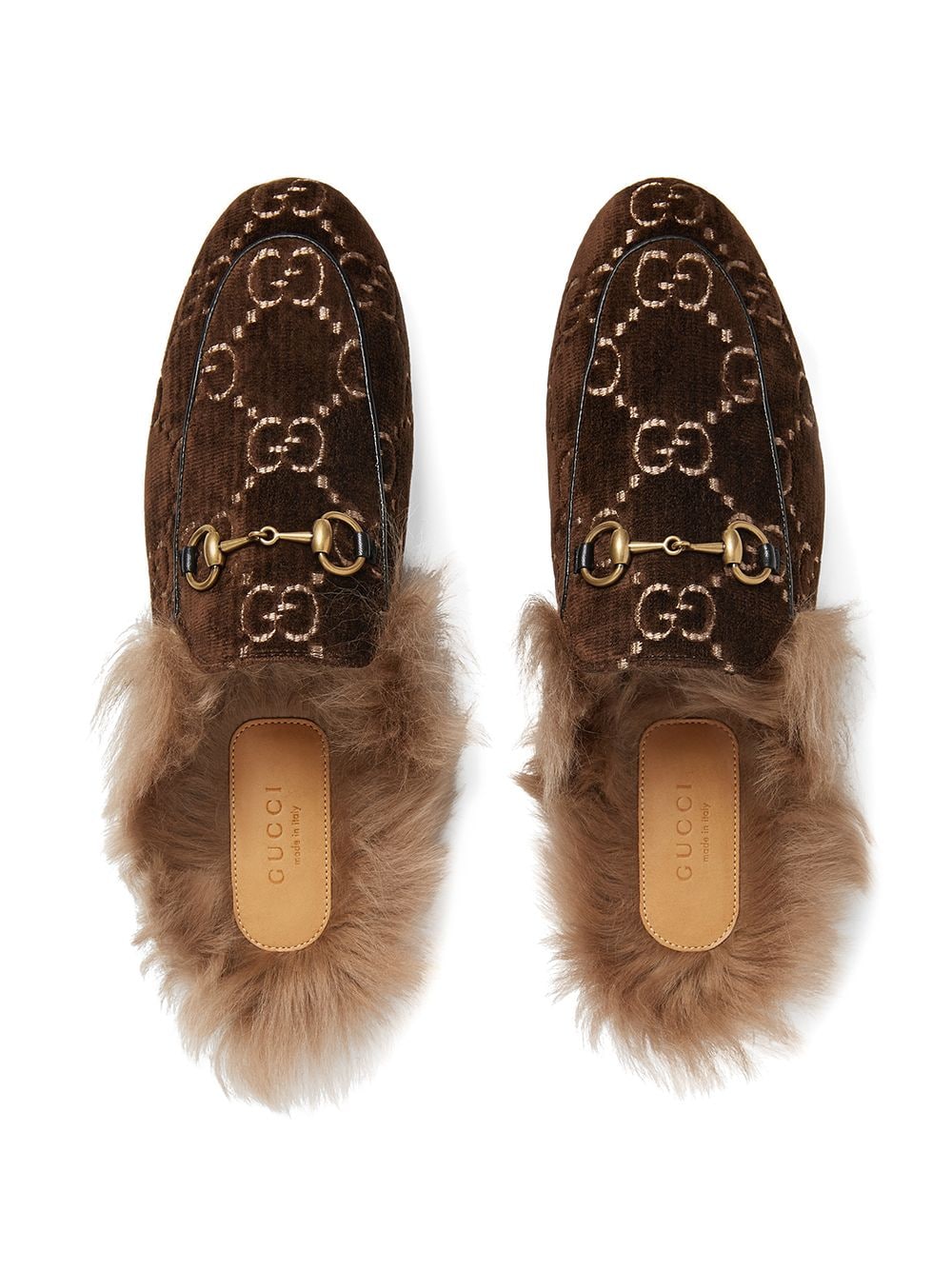 Princetown gg velvet slipper on sale