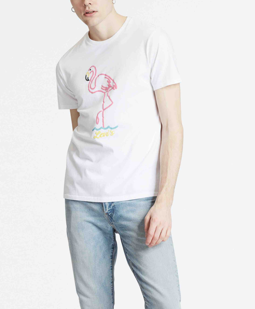 GRAPHIC CREWNECK TEE BI ADD WHITE