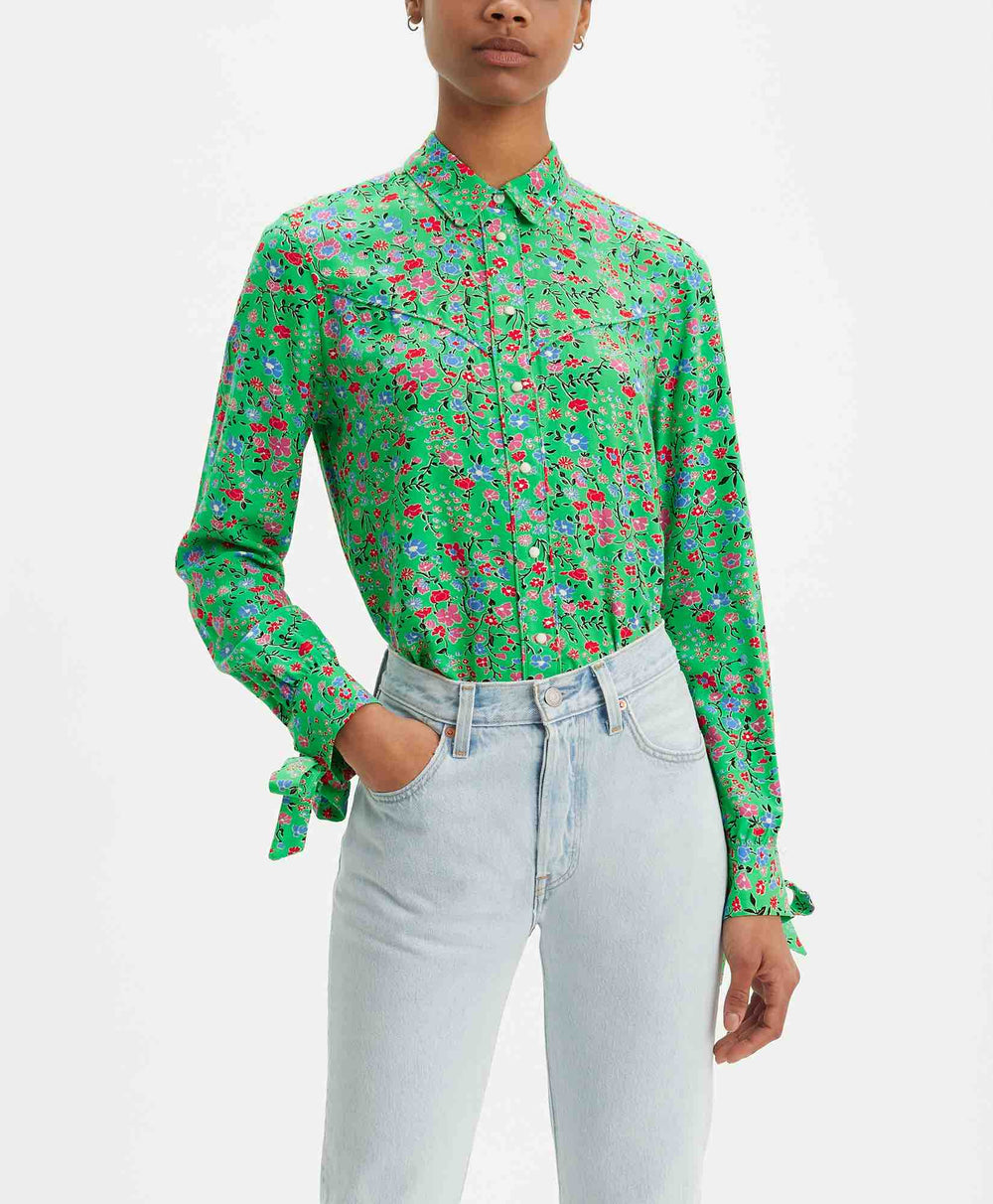SELITA WESTERN TIE CUFF DUNSMUIR FLORAL