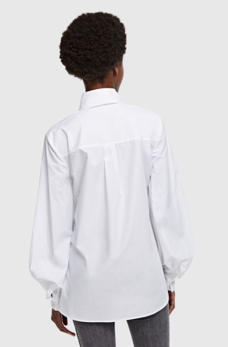 Women's Orchid Print Poplin Shirt