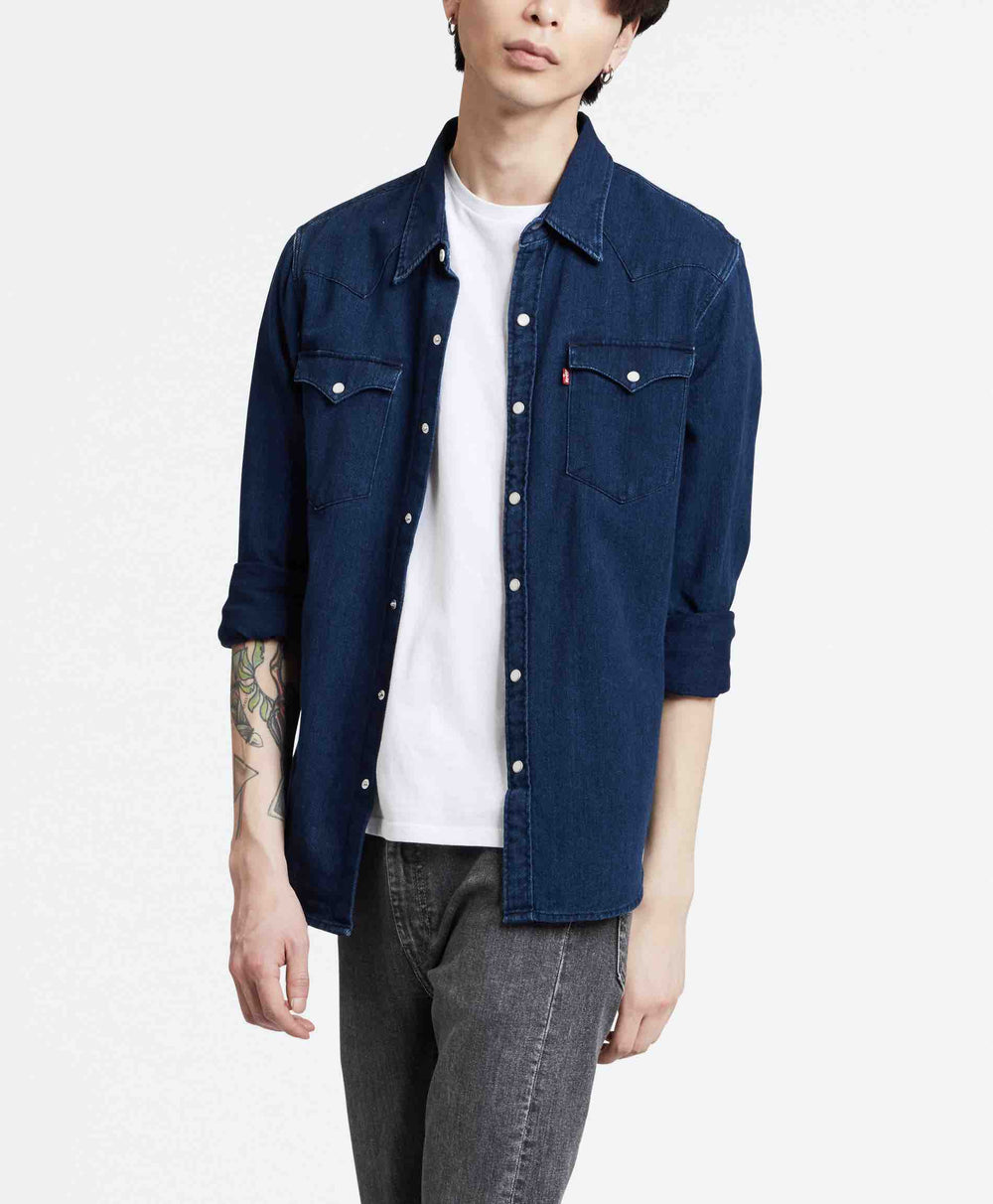 BARSTOW WESTERN INDIGO FLANNEL MID T2