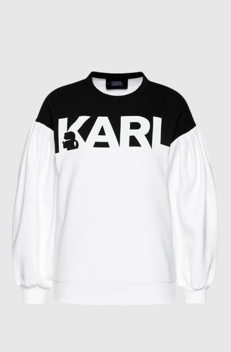 Women's Puffy Sleeve Logo Sweatshirt