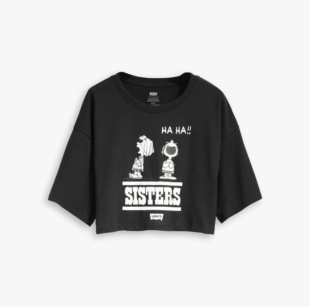 GRAPHIC CROP SLACKER TEE PEANUTS SISTER