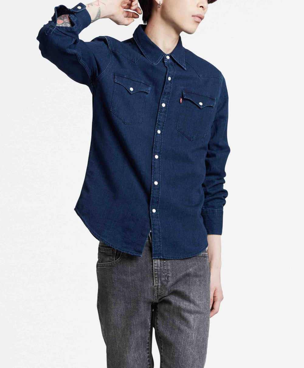 BARSTOW WESTERN INDIGO FLANNEL MID T2