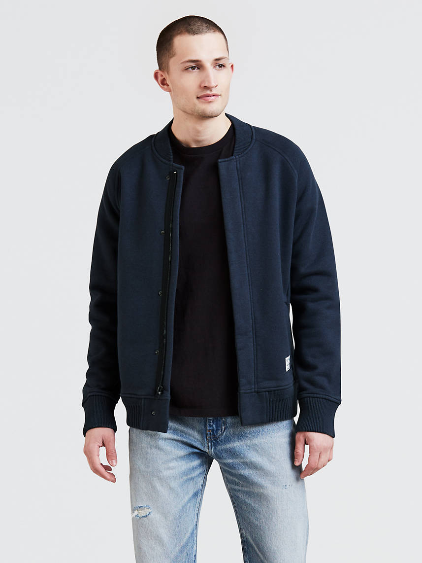Mighty Made Knit Bomber Sweatshirt