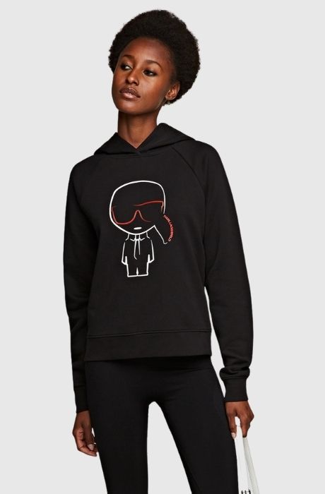 Women's Ikonik Karl Outline Hoodie