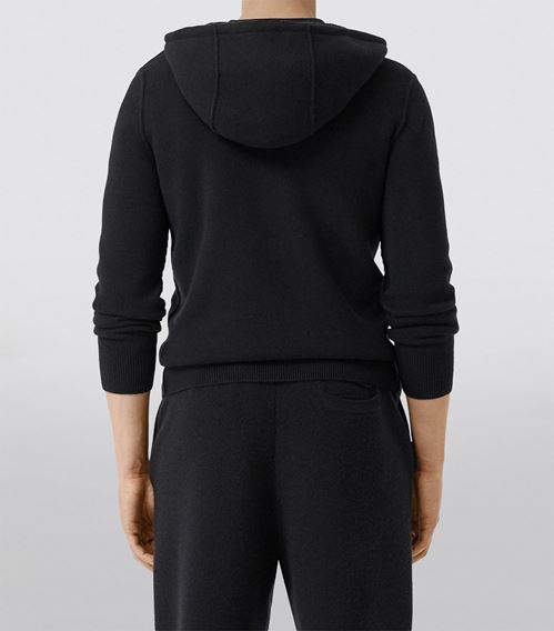Burberry Cashmere Zip-Up Hoodie