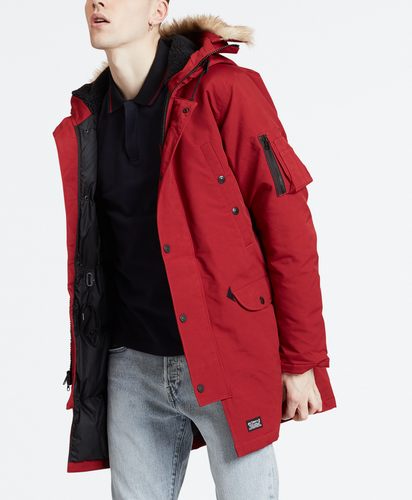 DOWN DAVIDSON PARKA CRIMSON LARA LARA