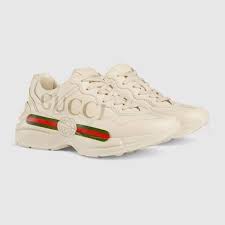 Rhyton Gucci logo leather sneakers