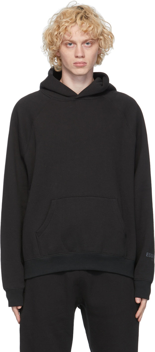Black Fleece Pullover Hoodie