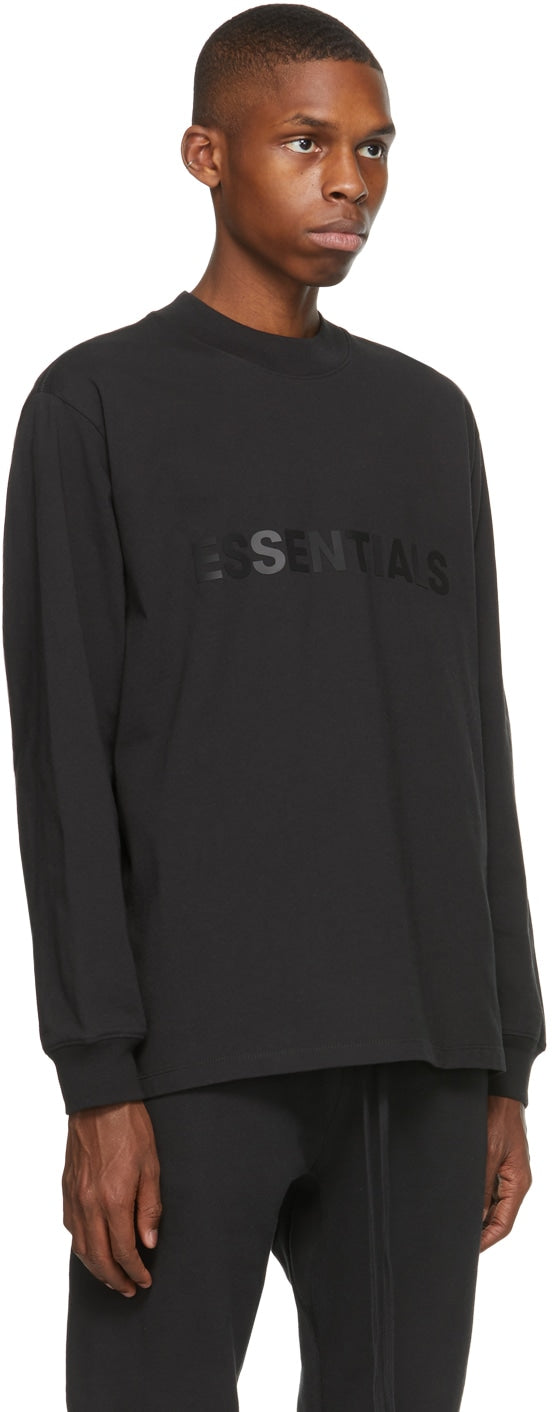 Black Logo Long Sleeve T-Shirt