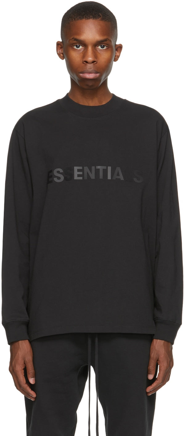 Black Logo Long Sleeve T-Shirt