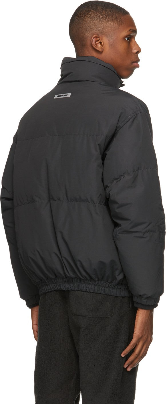 Black Nylon Puffer Jacket