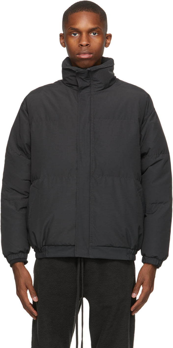 Black Nylon Puffer Jacket