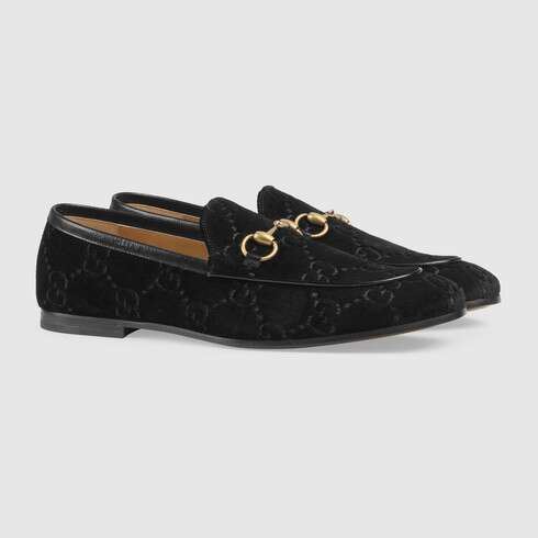 Gucci Jordaan GG velvet loafer