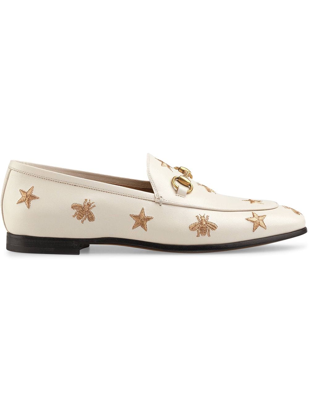 Gucci Jordaan embroidered leather loafer