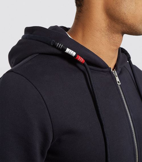 Moncler Tricolour Zip-Up Hoodie
